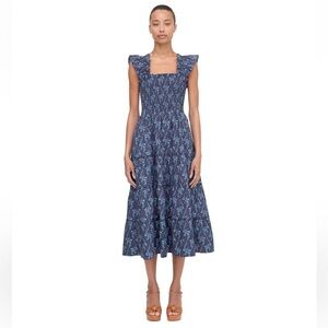 Hill House The Ellie Nap Dress in Navy Cala Paisley